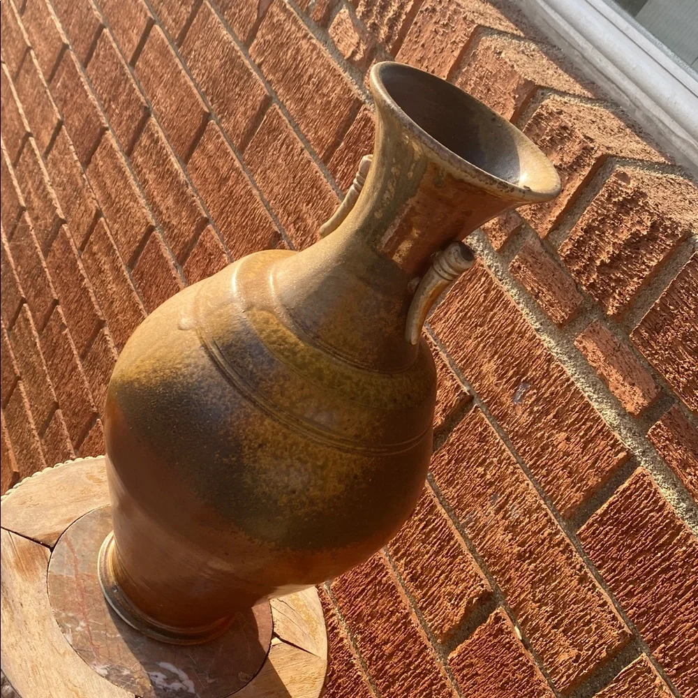 Two-Handled Vase in Natural Ash, 17”h (Silas Bradley)